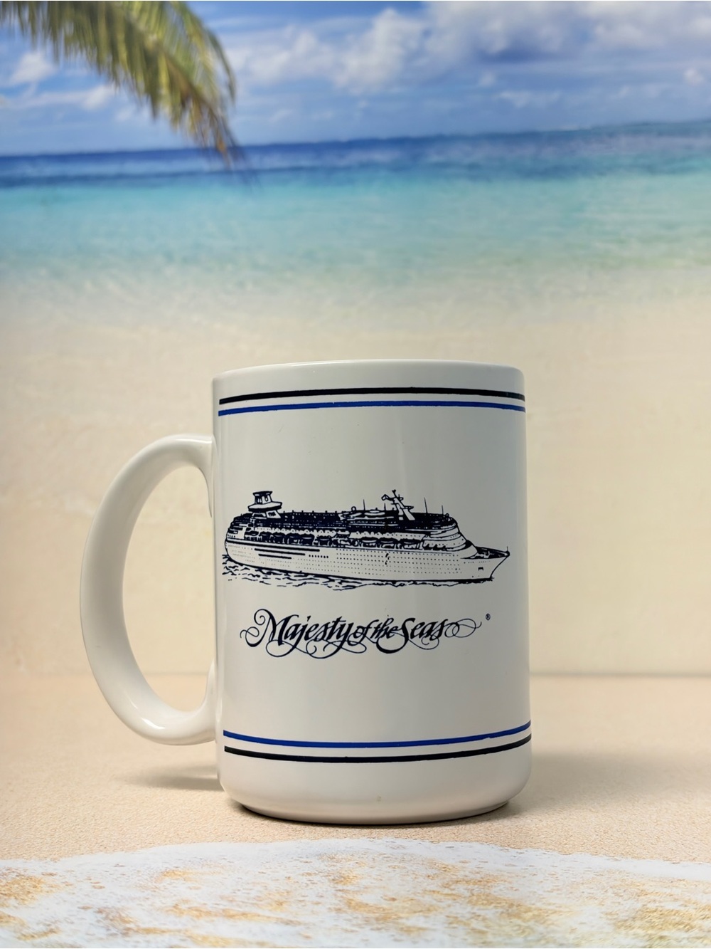 Vintage Royal Caribbean International Majesty of the Seas coffee mug